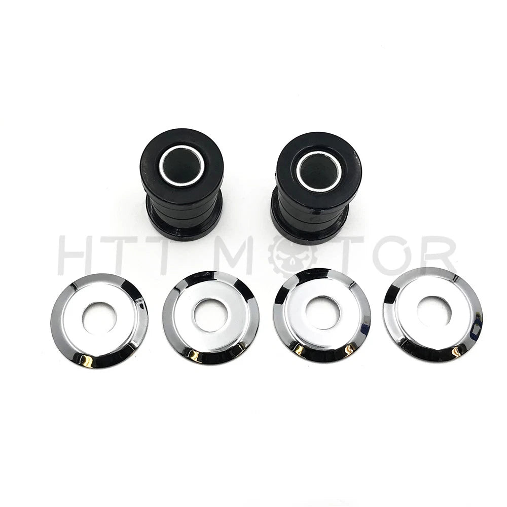 Handlebar Bushings Kit for Harley (1973–Present) - Black Thermoplastic Polyurethane