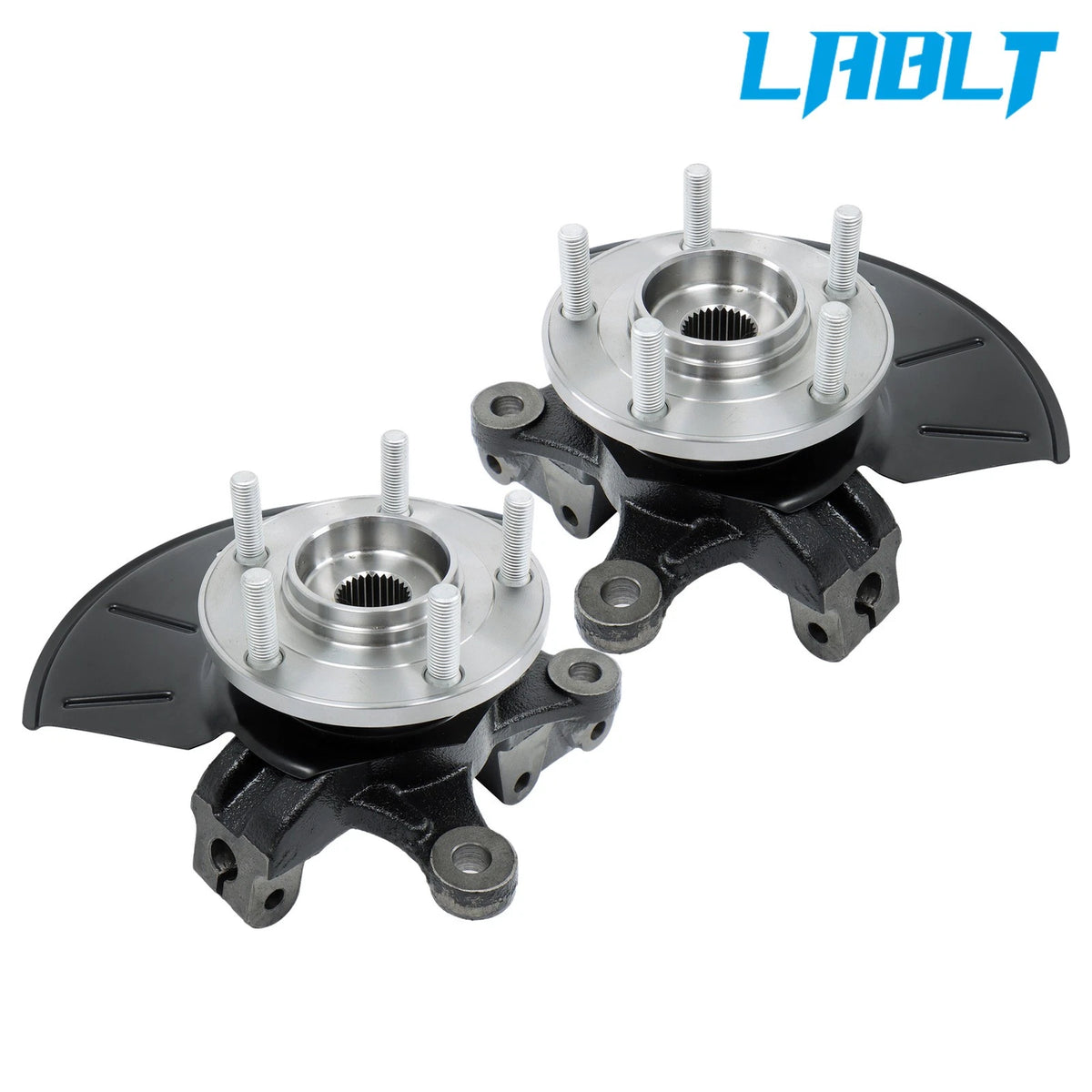 Pair Front Wheel Bearing Hub Steering Knuckle Assembly for Ford Escape (2001–2004)