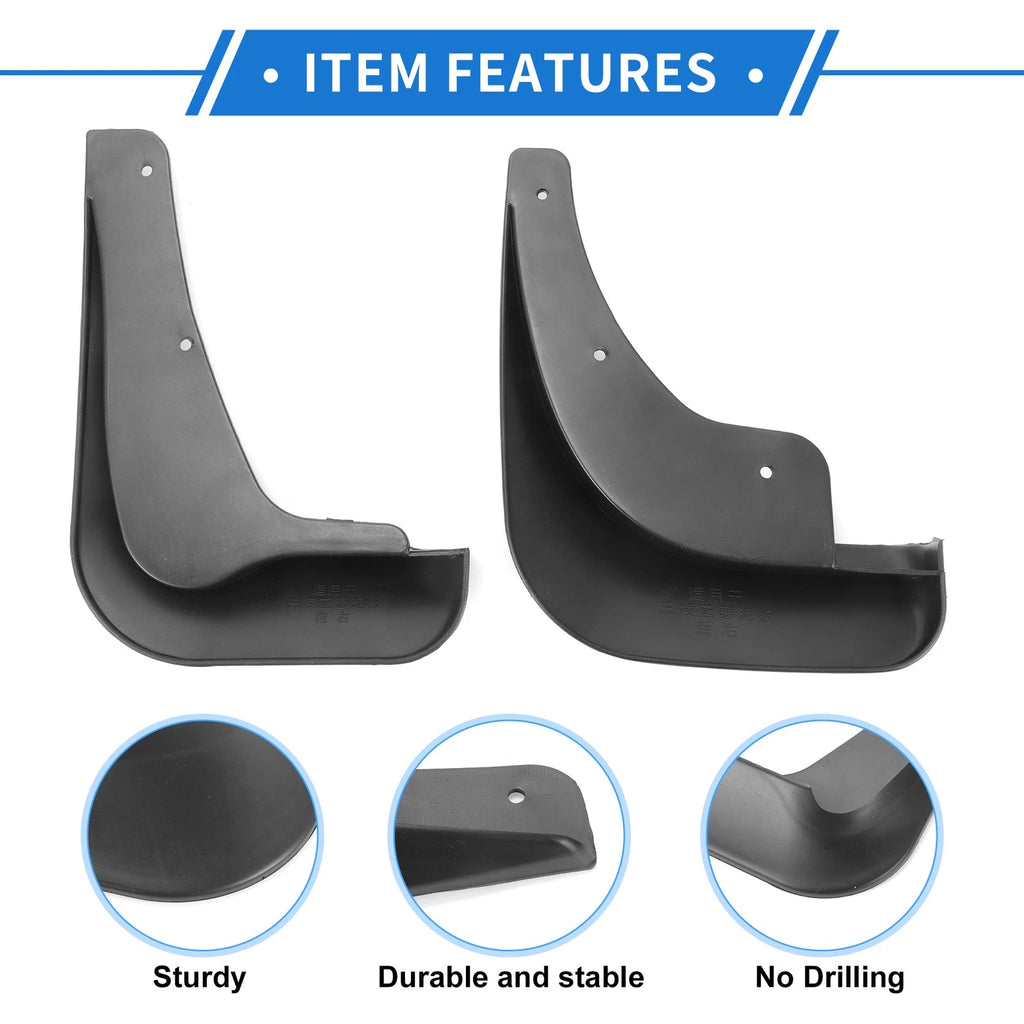 Mud Flap Splash Guard Set for Mitsubishi Lancer (2000–2016)