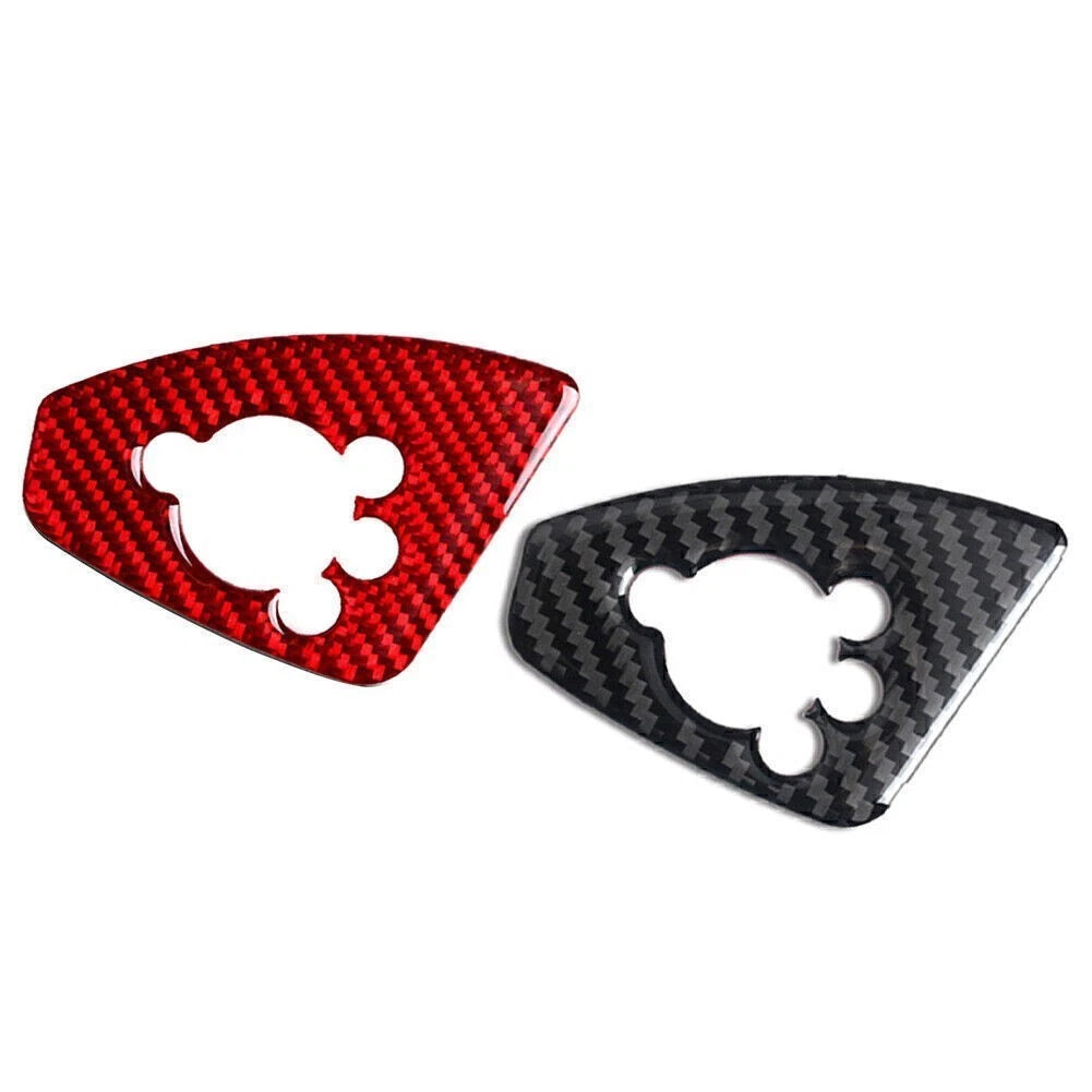 Carbon Fiber Interior Door Lock Button Cover Trim for Audi TT TTRS (2008–2014)