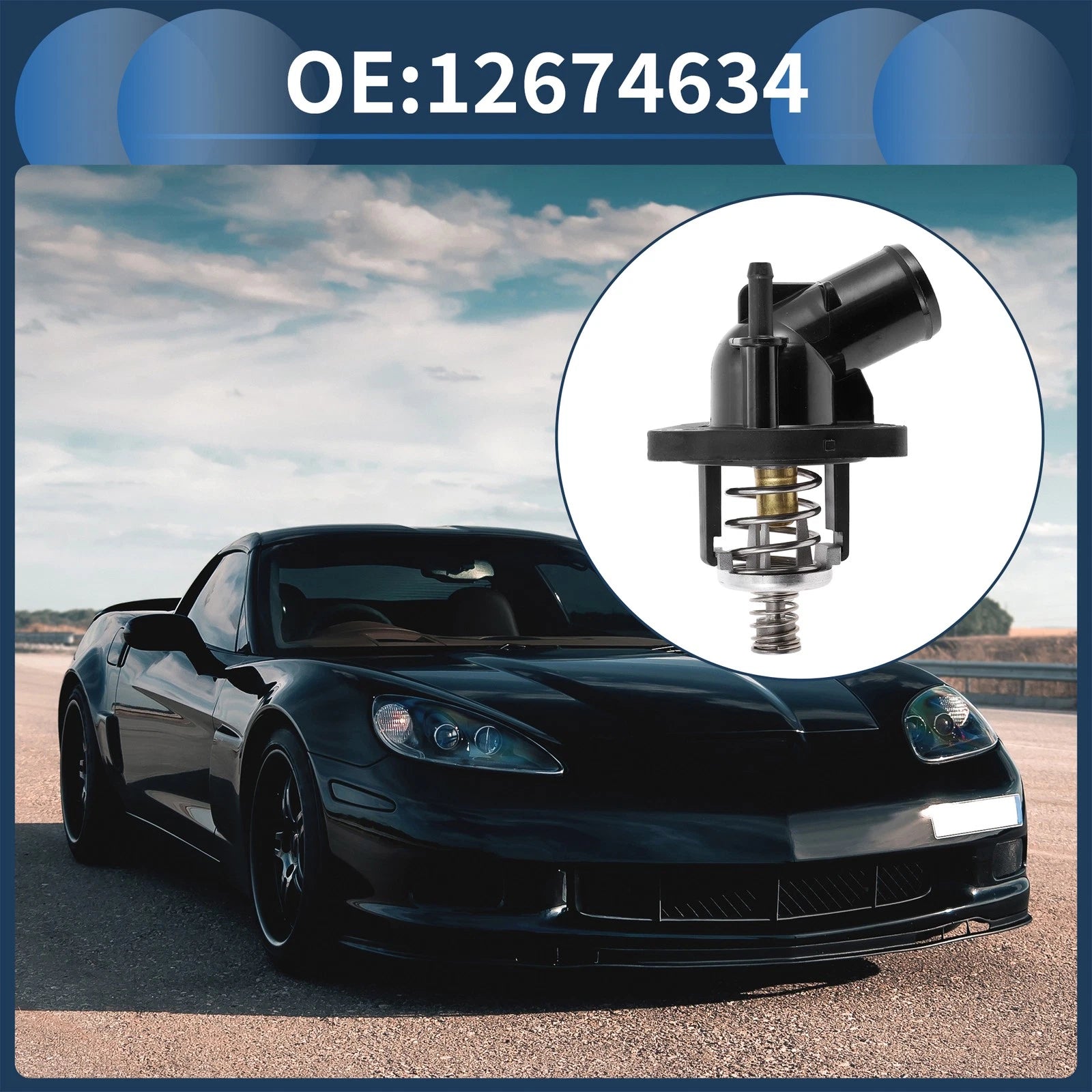 Engine Coolant Thermostat Housing Assembly for Chevrolet Corvette (2015–2019)
