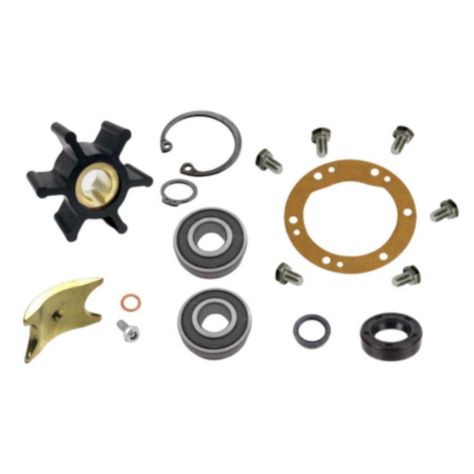 Sea Water Pump Minor Rebuild Kit for Yanmar 3GM 3GMF 3GM30F (W/ 2.75" OD Gasket)