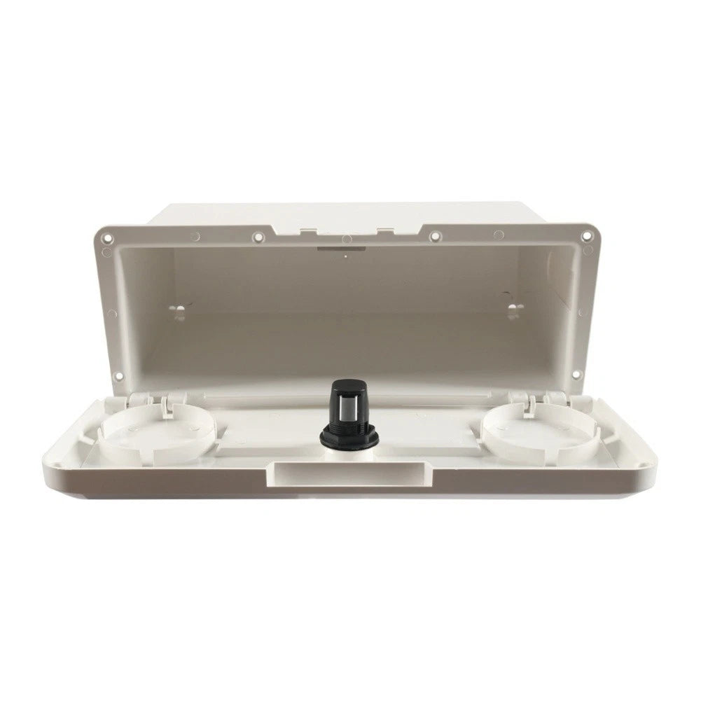 Lockable ABS Boat Glove Box with 2 Cup Holders for Boats and Yachts
