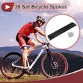 Bicycle Wheel Spokes Set 288mm Carbon Steel Black for 13G (Quantity 38)