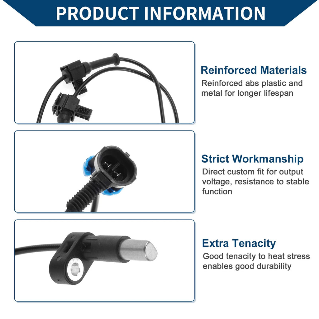 ABS Wheel Speed Sensor Replacement for Chevrolet Suburban 2500 Rear (2010–2014)