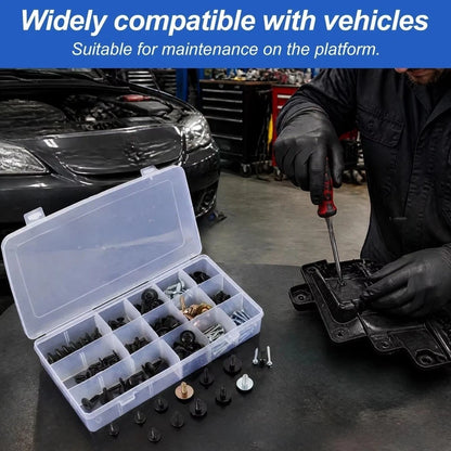 160PCS Bumper Hood Retainer Clip Kit for Universal Applications