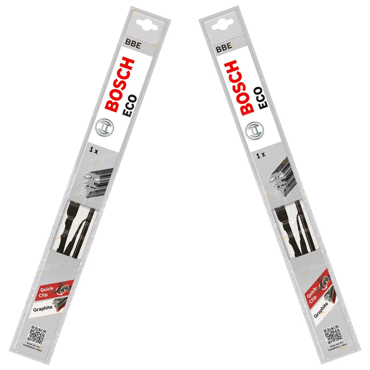 Front Pair Bosch Eco Wiper Blades for Saab 900 (1995–1998)