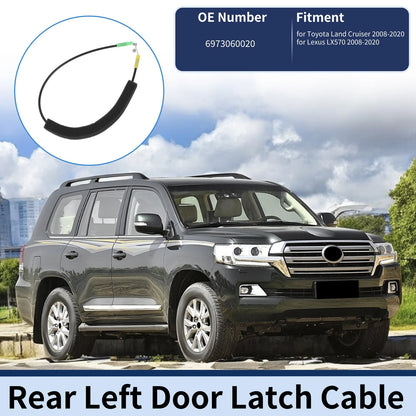 Door Latch Cable Replacement for Toyota Land Cruiser 2008–2020 Rear Left
