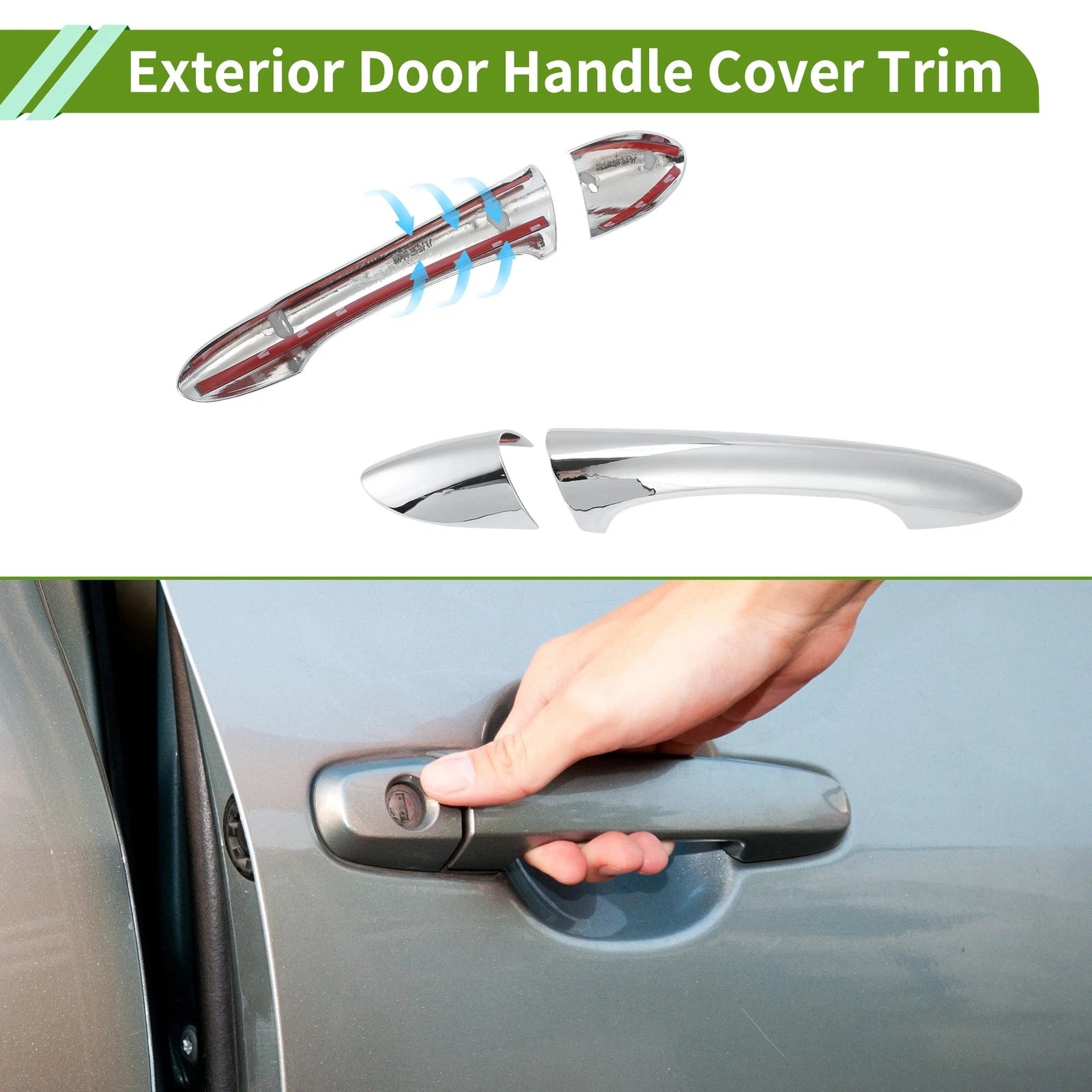 Exterior Door Handle Cover Trim Replacement for Hyundai Sonata (2011–2015)
