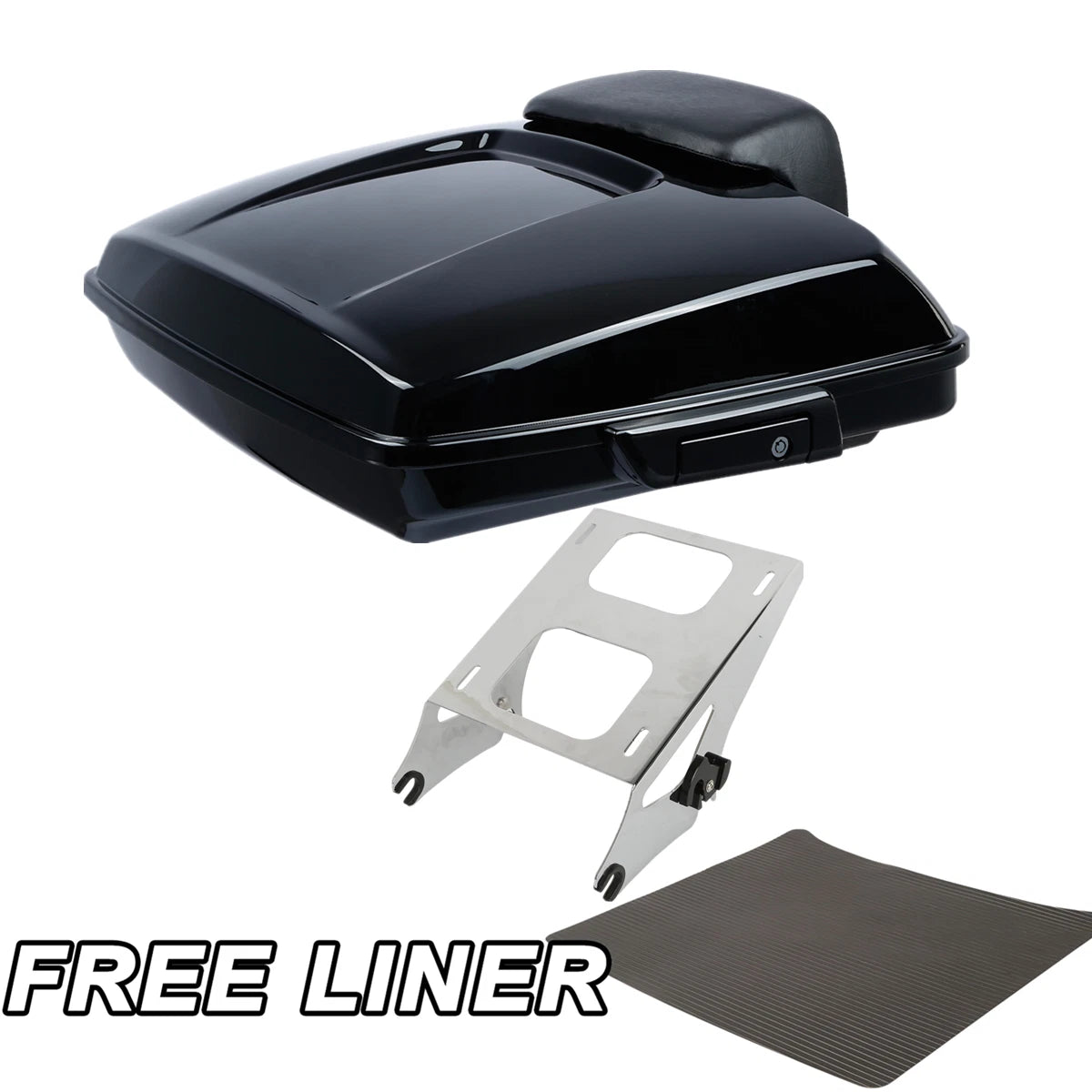 Razor Trunk Backrest Pad Mount Rack for Harley Street Electra Glide (2014–2023)