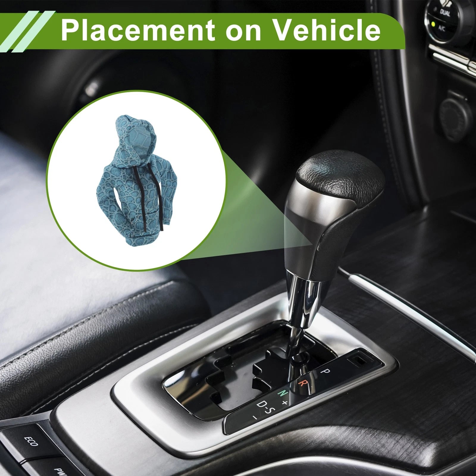 Gear Shift Knob Cover for Car (6.3"x5.12")