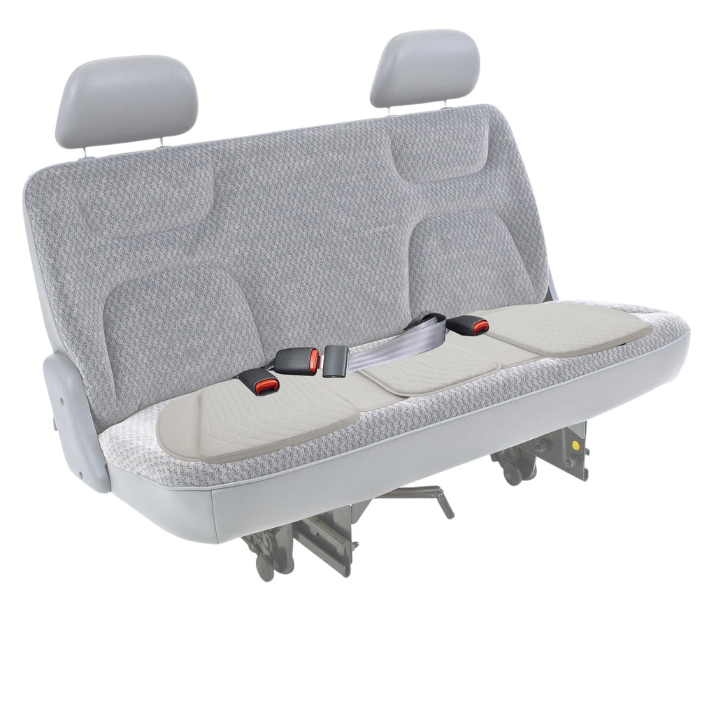 White Leather Back Seat Cover for