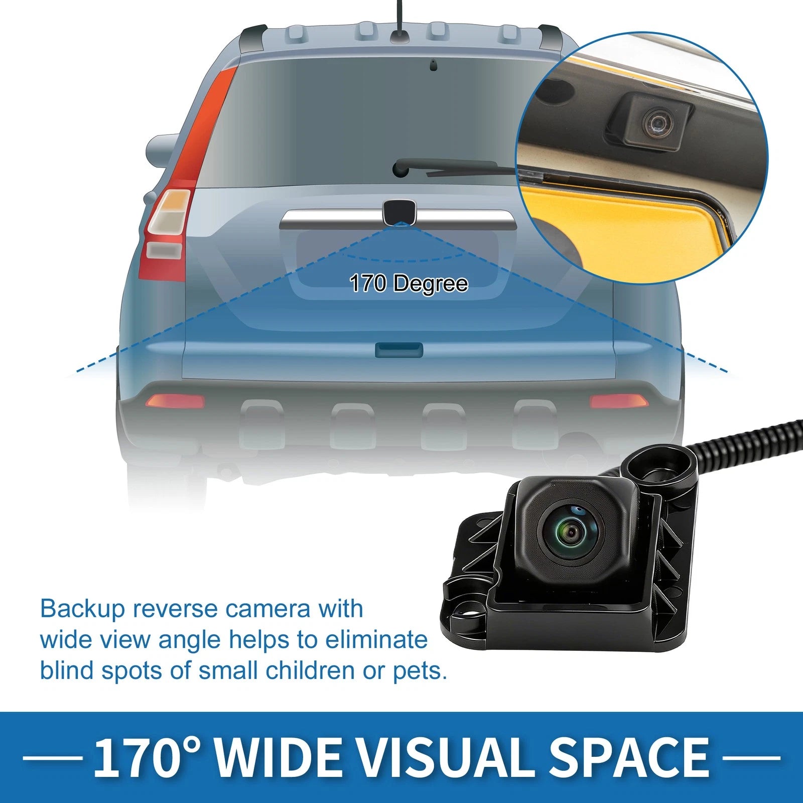 Rear View Backup Camera Replacement for Toyota Tacoma 2016–2017