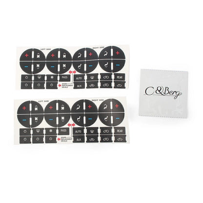 AC Dash Button Repair Kit Decal Stickers for Chevy GMC (2007–2013)