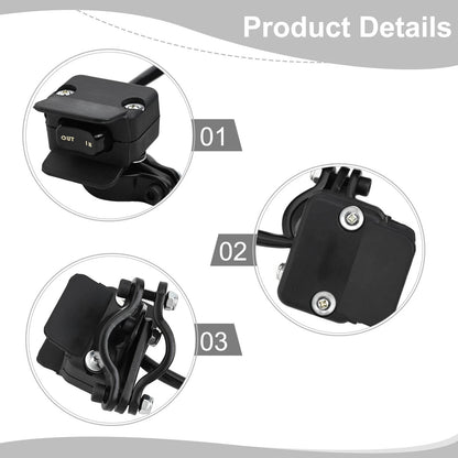 Rocker Control Switch for ATV UTV Front Placement Design