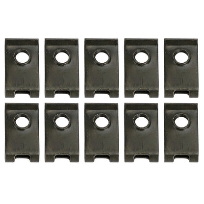 Set of 10 Zinc Plated Spring Spire C Clips U Nuts for M5