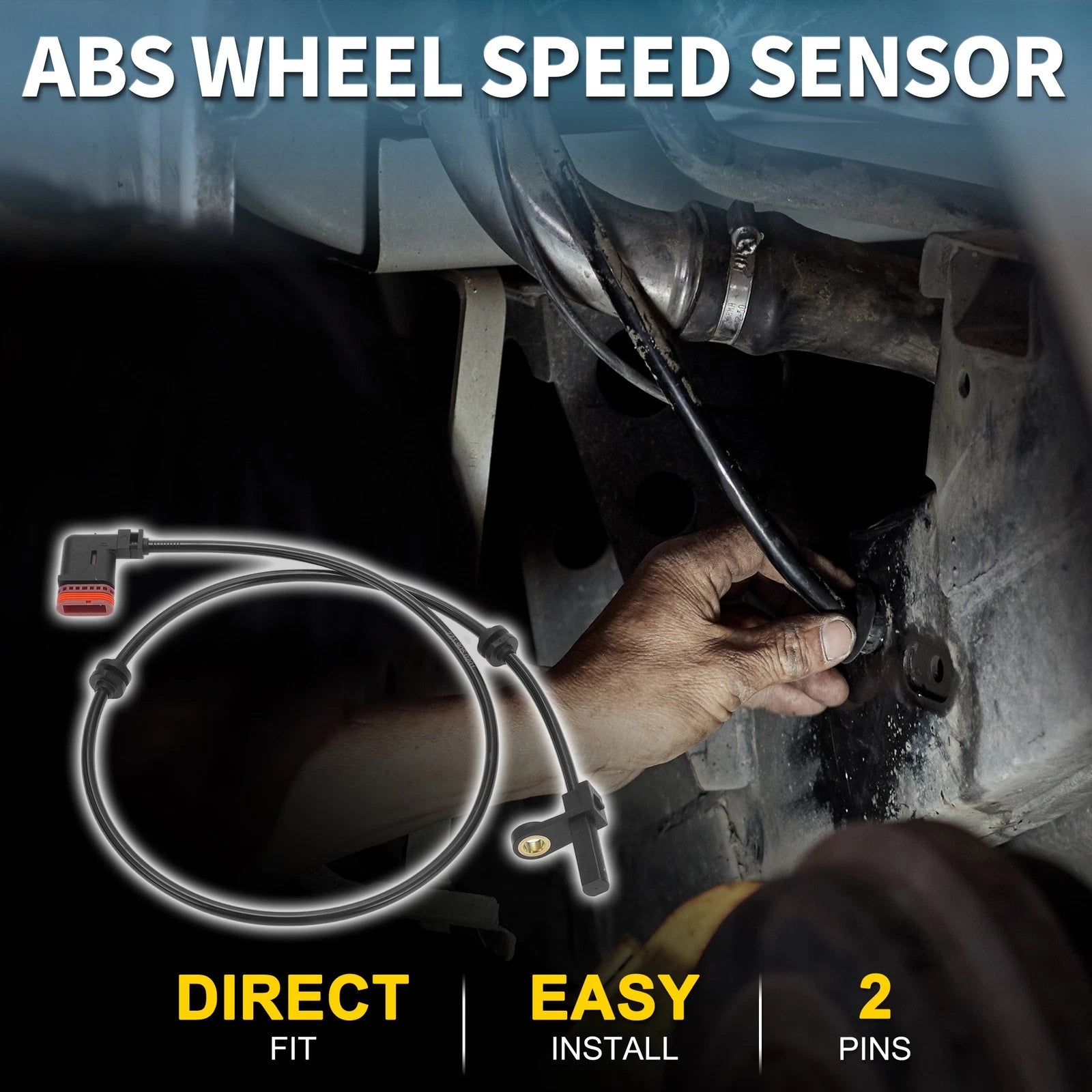 Rear Left ABS Wheel Speed Sensor Replacement for Mercedes-Benz CL550 (2007–2014)