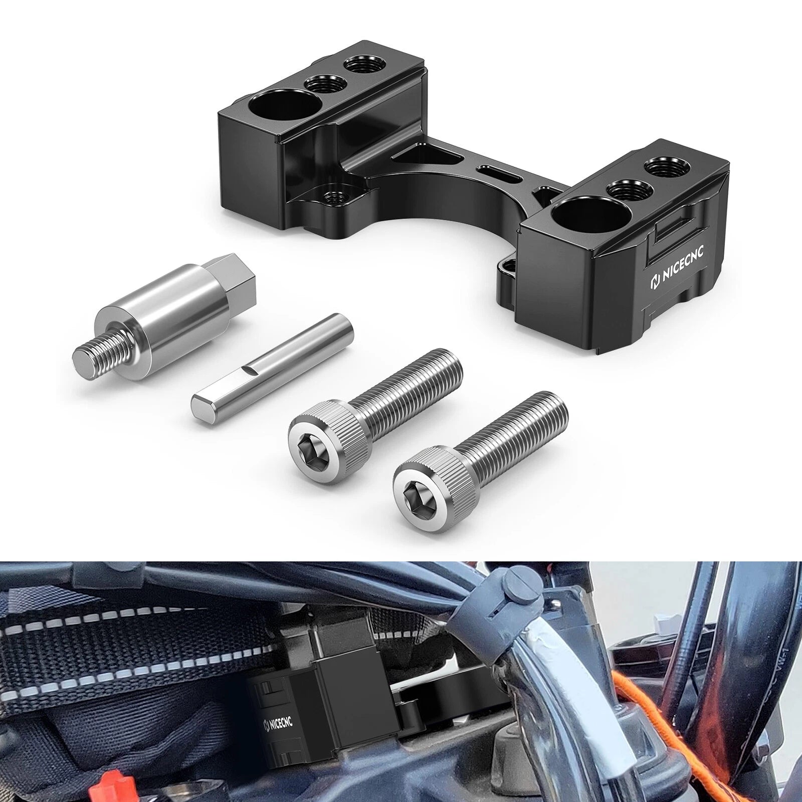 1" Handlebar Riser Scott Damper Bracket for KTM 890 Adventure (2021–2023)