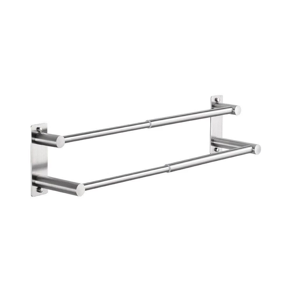 32 Inch Stainless Steel Double Towel Bar for Robust Screw Mount Design