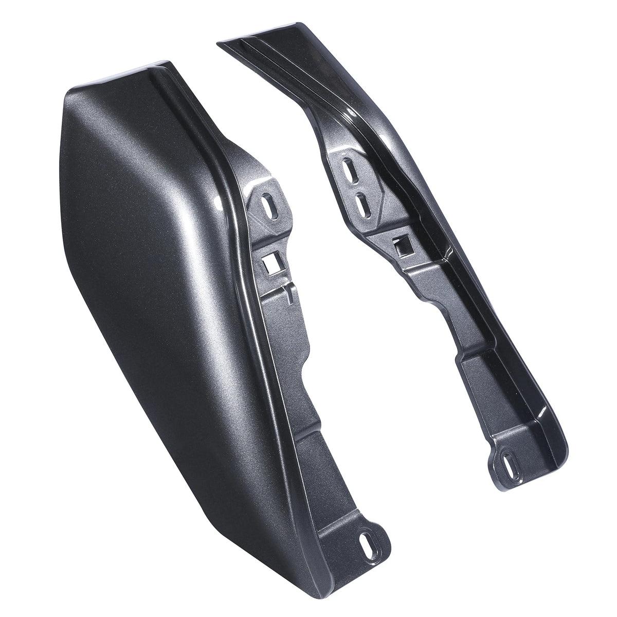 Mid-Frame Air Deflectors for Harley Touring (2009–2024) Black Geometric