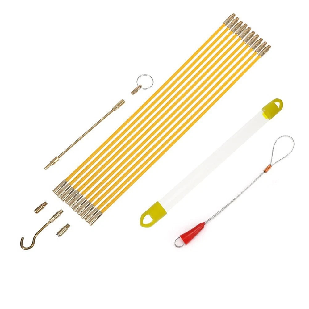 10Pcs Cable Puller Kit with Hook and Accessories for Universal Use