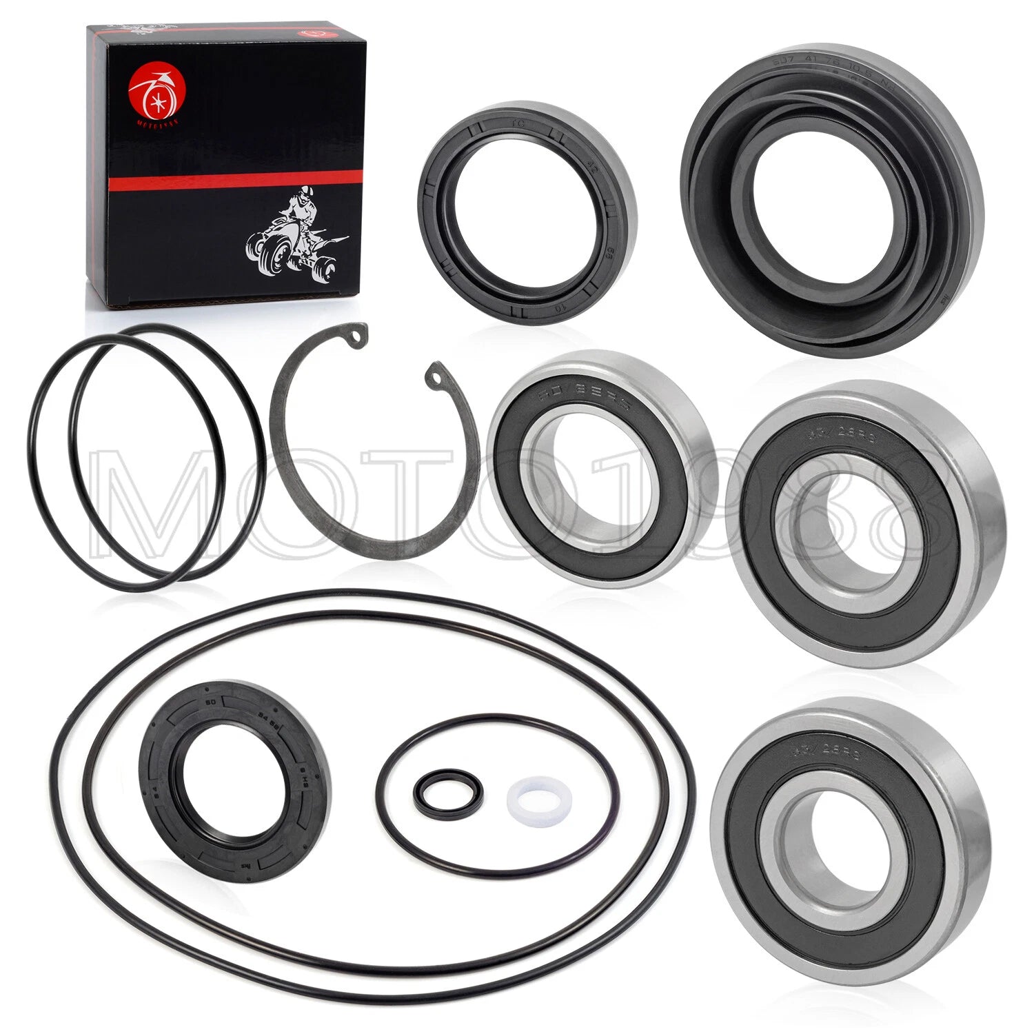Rear Axle Wheel Brake Drum Bearing Seals Kit for Honda Foreman 450 (2000–2006)
