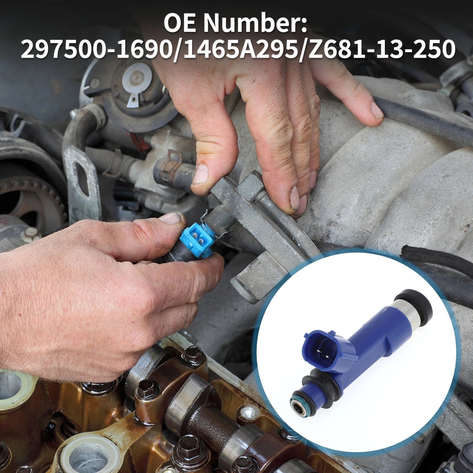 Fuel Injector Replacement for Mitsubishi and Mazda 1 Pc Blue (1996–2007)