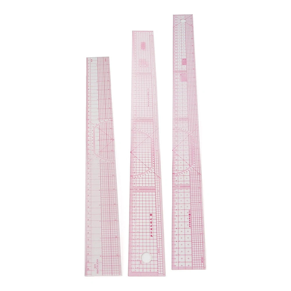 C-Thru English-Metric Beveled Ruler Calibrated Fit Designers & Pattern Makers