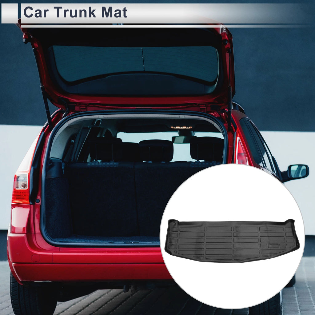 Cargo Liner Rear Trunk Mat TPE for Hyundai Santa Fe (2024–2025) Long Grid Pattern