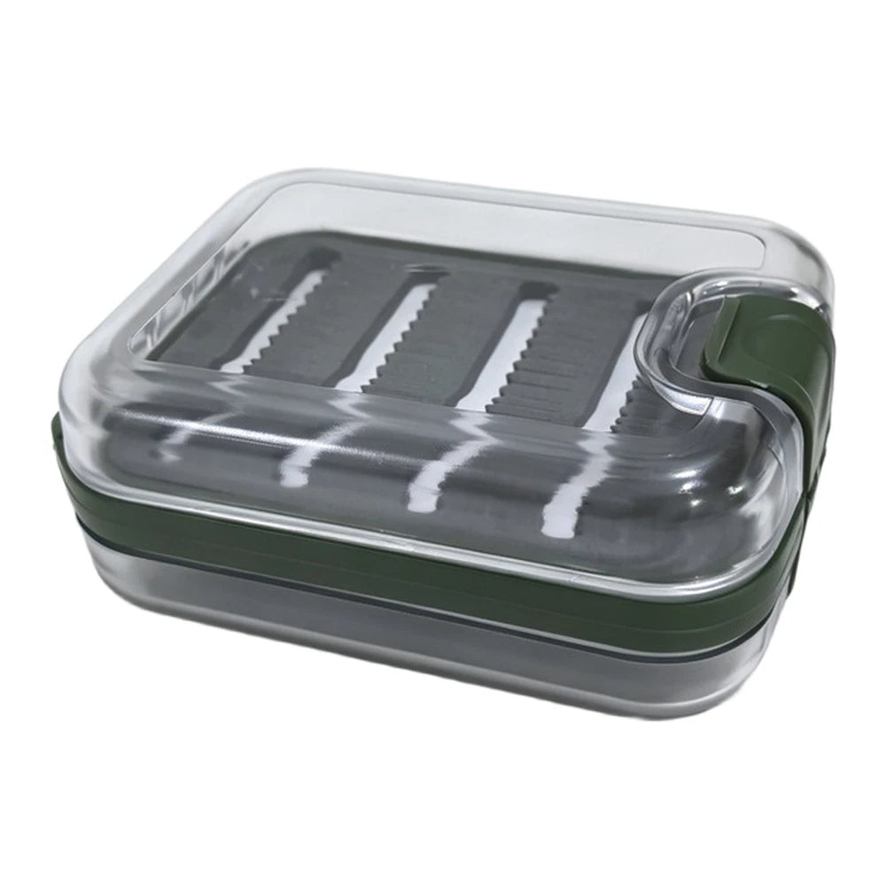 Transparent Fly Fishing Box for Fly Hooks (Double Sided, Waterproof Seal)