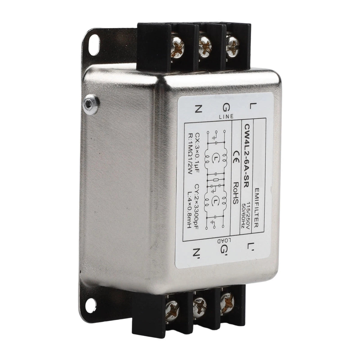 Alloy Shell Power Supply Filter for Tight Spaces and Chassis