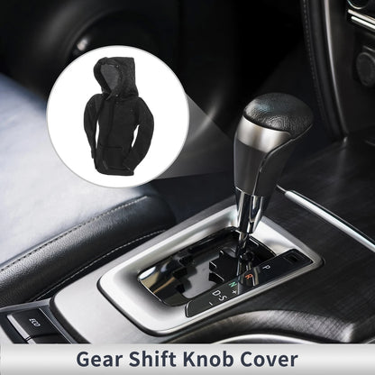 Gear Shift Knob Cover for Universal Cars - Black Polyester 3D Printed