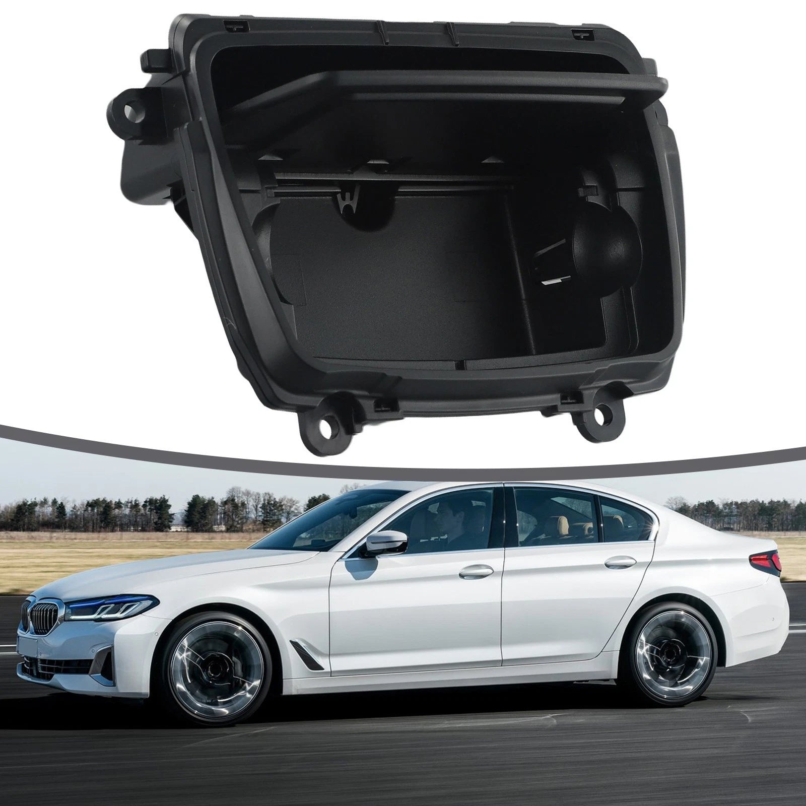 Ash Tray for Car Inner Center Console (Black)