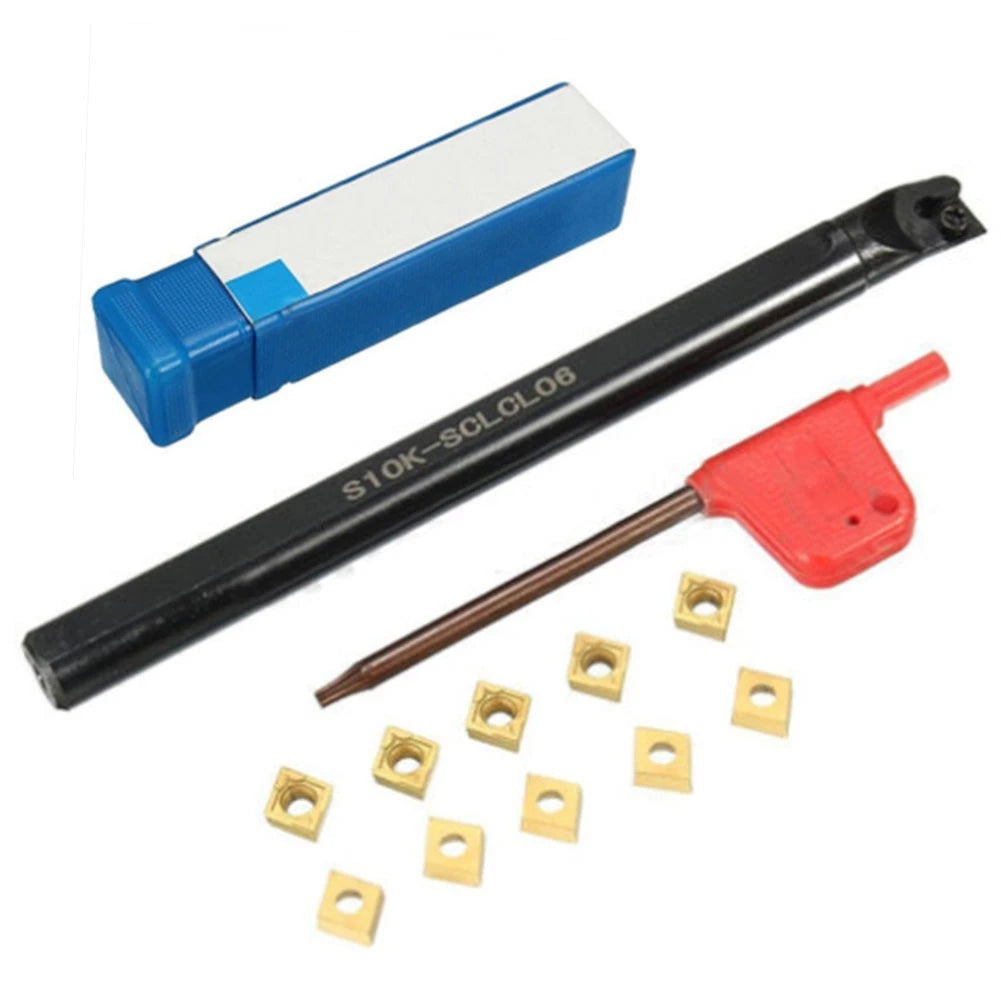 CCMT060204 Carbide Inserts & S10K SCLCL06 Turning Tool Holder