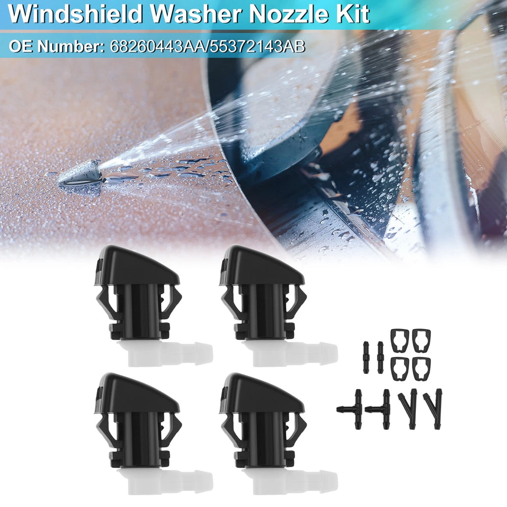Windshield Washer Nozzle Kit for Dodge Durango (2011–2023) 68260443AA/55372143AB