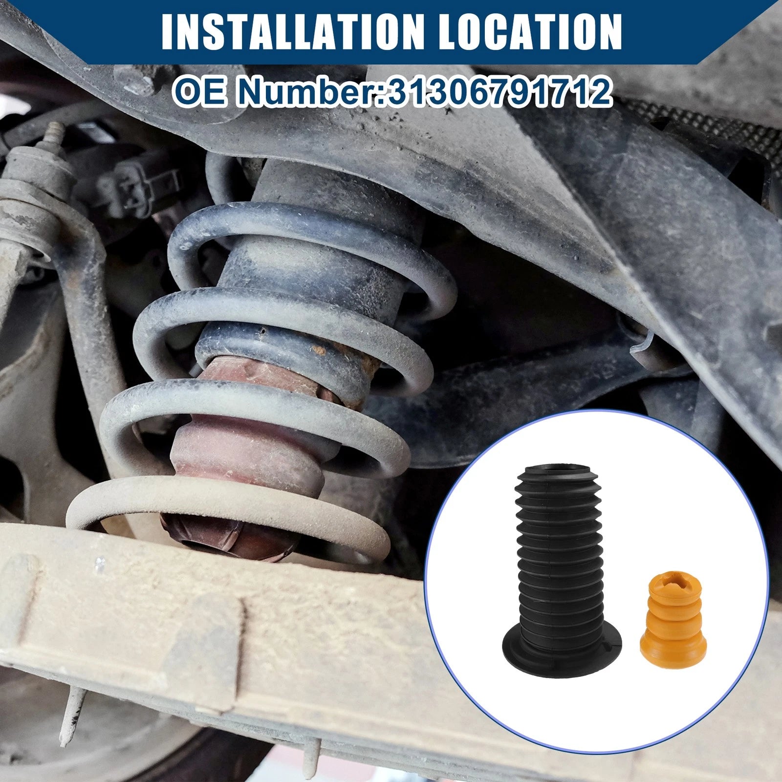 Suspension Strut Bumper Bump Stop Replacement Set for BMW 228i (2014–2016)