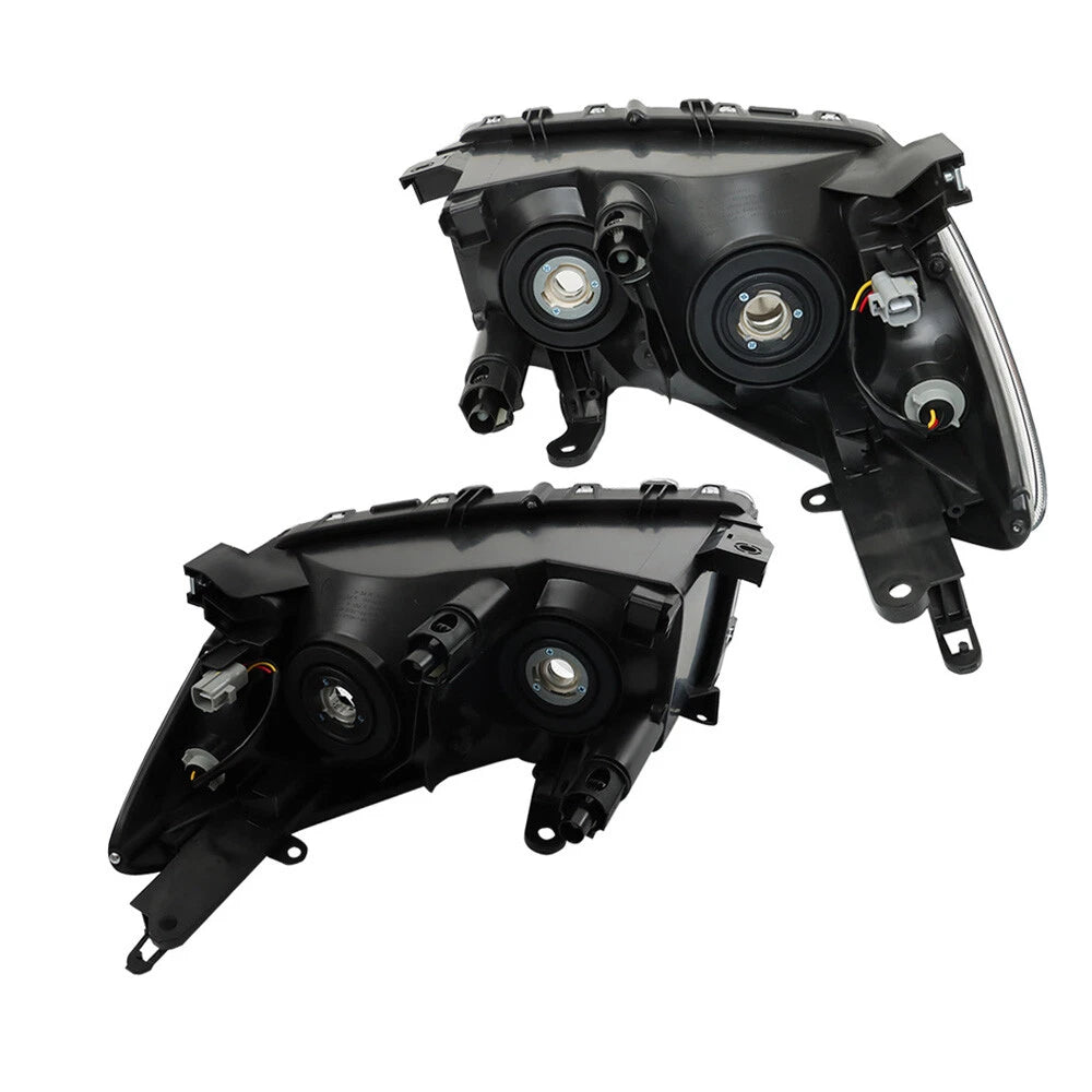 Headlight Assembly Set for Toyota RAV4 (2006–2008) Left+Right Black Halogen