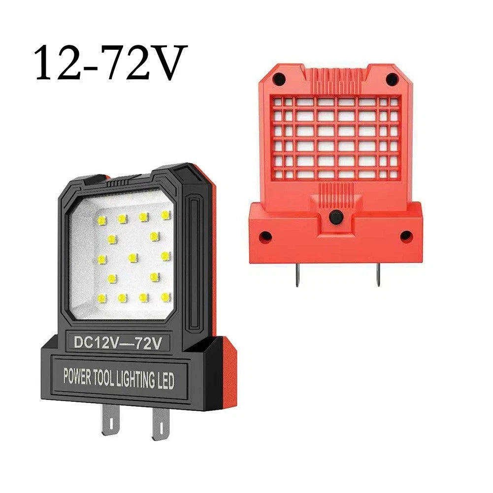 Adjustable 14W LED Work Light for 12V 72V Batteries