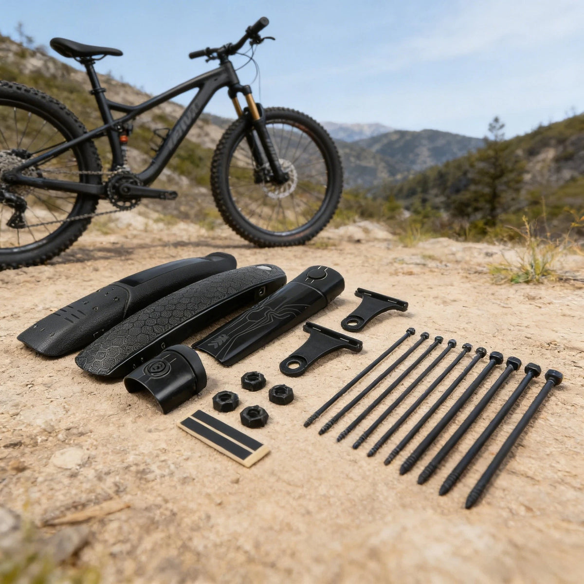 Mudguard Set for Mountain Bikes (Essential Protection)