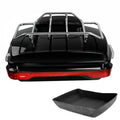 Chopped Trunk Backrest Luggage Rack LED Light for Harley Touring Glide (2014–2026)