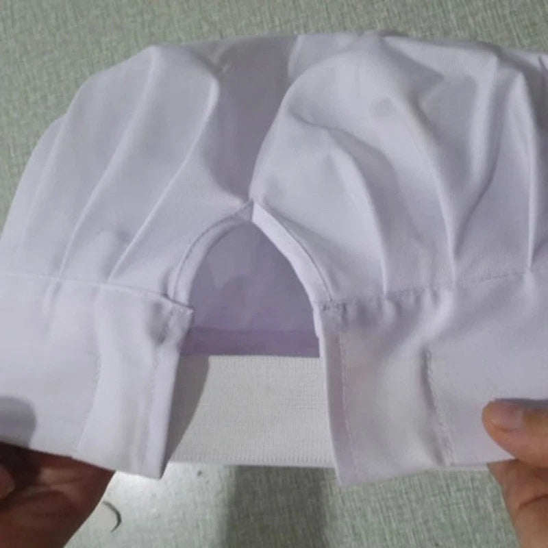 Adjustable Chef Hat for Men - Comfortable Elastic Kitchen Cap