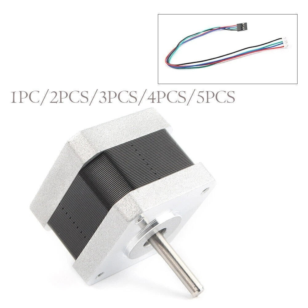 42BYHG34 Stepper Motor for 3D Printer Reprap (1.8° 4 Wire 28Ncm 0.4A)