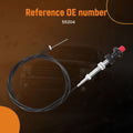 Adjustable Lock Control Cable with Black Knob for