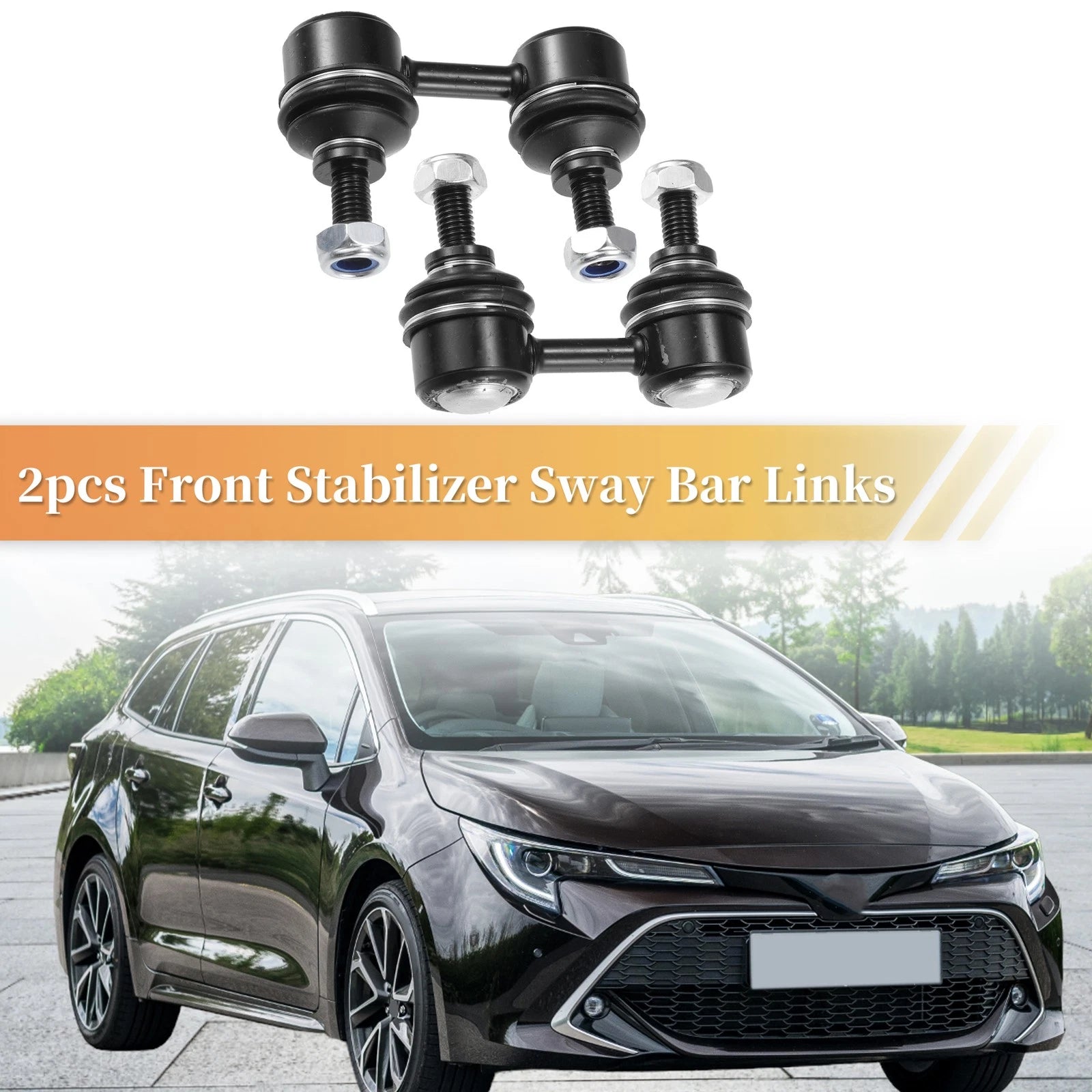2pcs Front Stabilizer Sway Bar Link Replacement for Chevrolet Prizm (1998–2002)