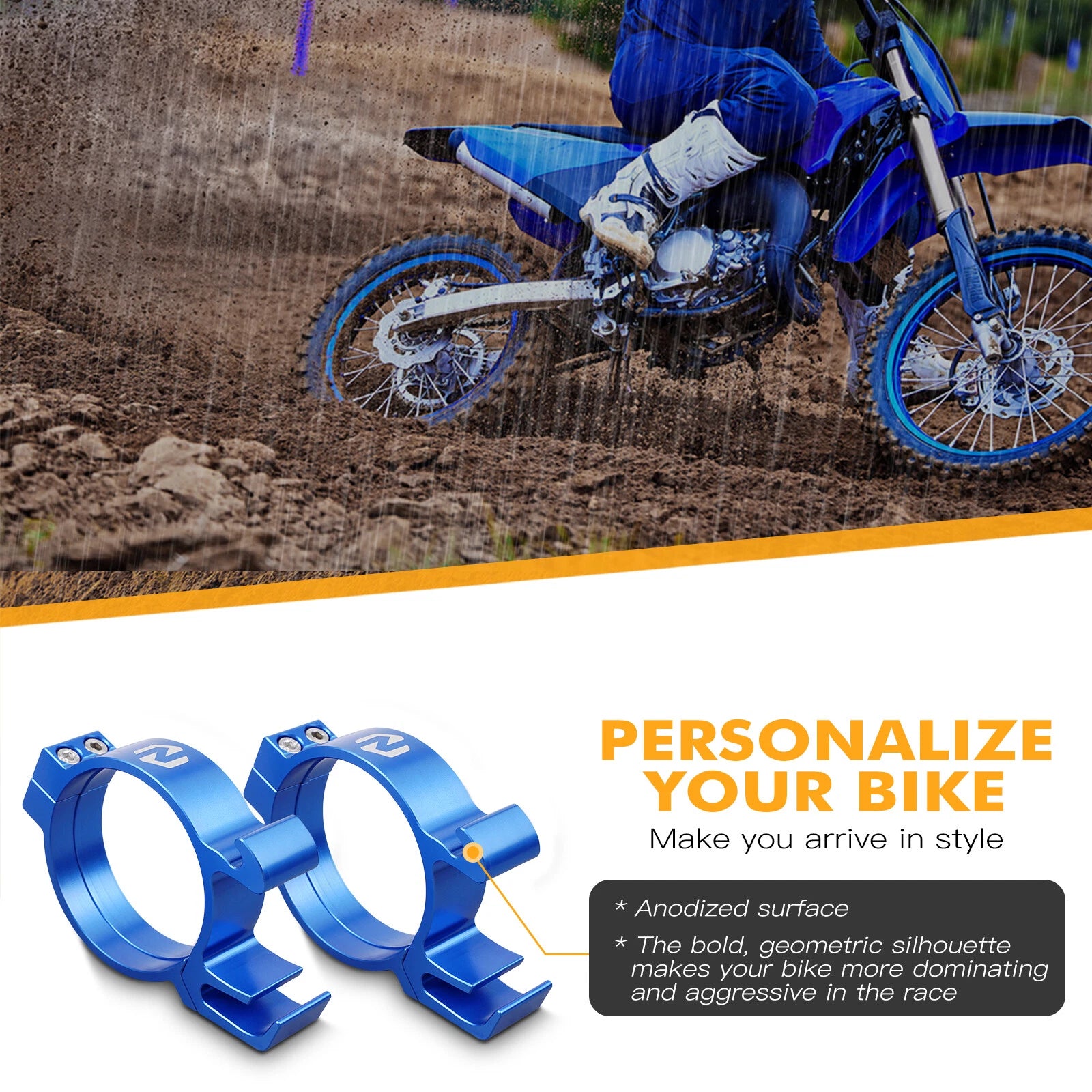 Front Fork Protector Guide Holder Clamp for Yamaha YZ85 YZ80 (1993–2018)