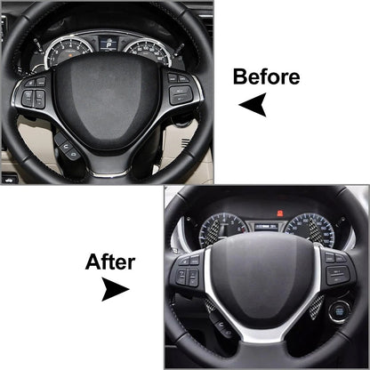 Steering Wheel Shift Paddle Extensions for Suzuki Vitara Swift SX4 S-Cross (2014–2023)