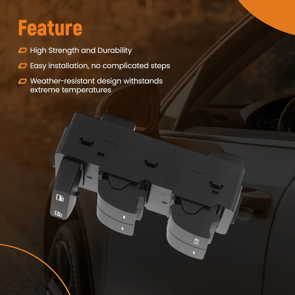 Front Left Power Window Switch for Ford Focus (2008–2010) 8L8Z14529AA, 8L8Z14529AC