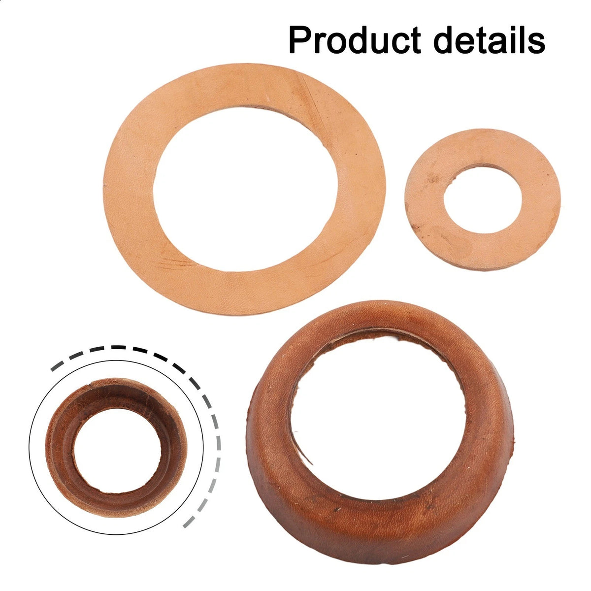 Leather Pump Kit for 75 Model with Gasket and Valve Cup Components