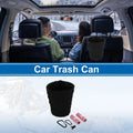 Oval Fabric Garbage Bag for Universal Car (1 Pc) - Black