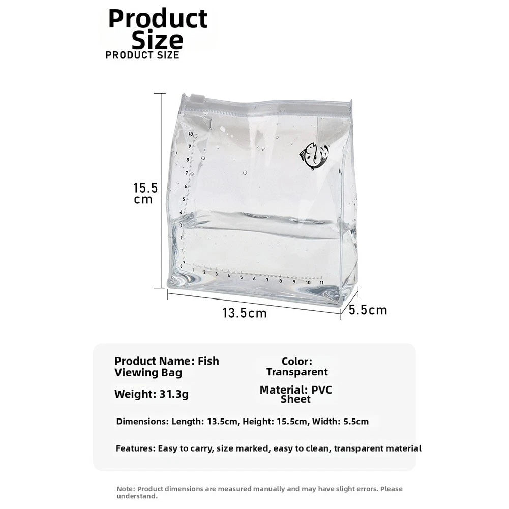 Transparent PVC Fish Watching Bag for Field Fish Observation